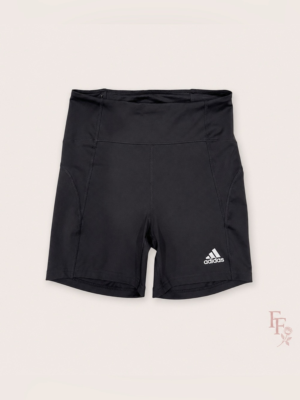Adidas AEROREADY Primegreen High Rise Running Bike Shorts Black Size Small